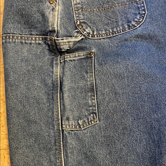 Vintage Carhartt B73 DST Dungaree Vintage Double Knee Logger Carpenter Jeans - Picture 8 of 12
